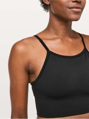 Lululemon Ebb To Street Bra Long Line Black | SIZE 4